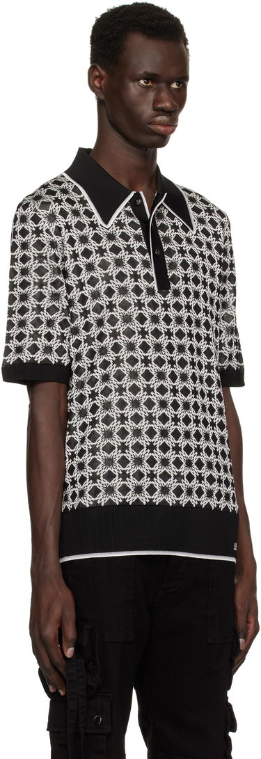 Polo majica AMIRI Amiri MA Quad Polo Crna | AMKNPO1058, 1