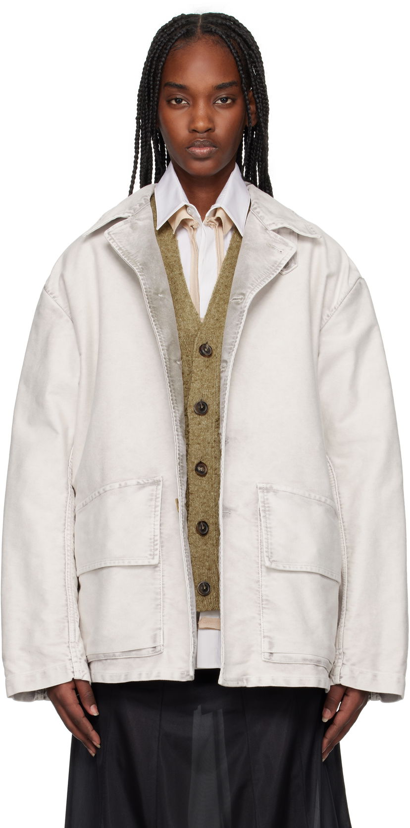 Jakna Maison Margiela Maison Margiela Sports Jacket Bijela | S50AM0638 S76543