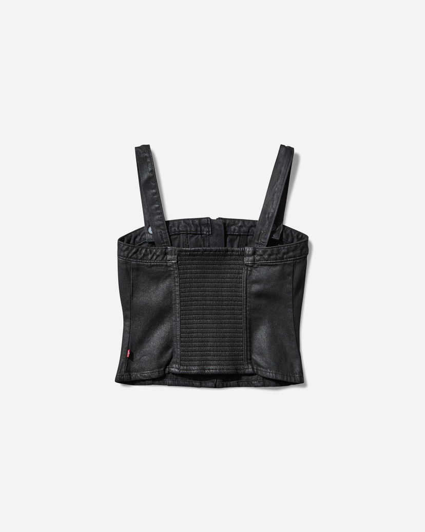 Crop top Levi's Sculpted Bustier Top Crna | 001W4 0004