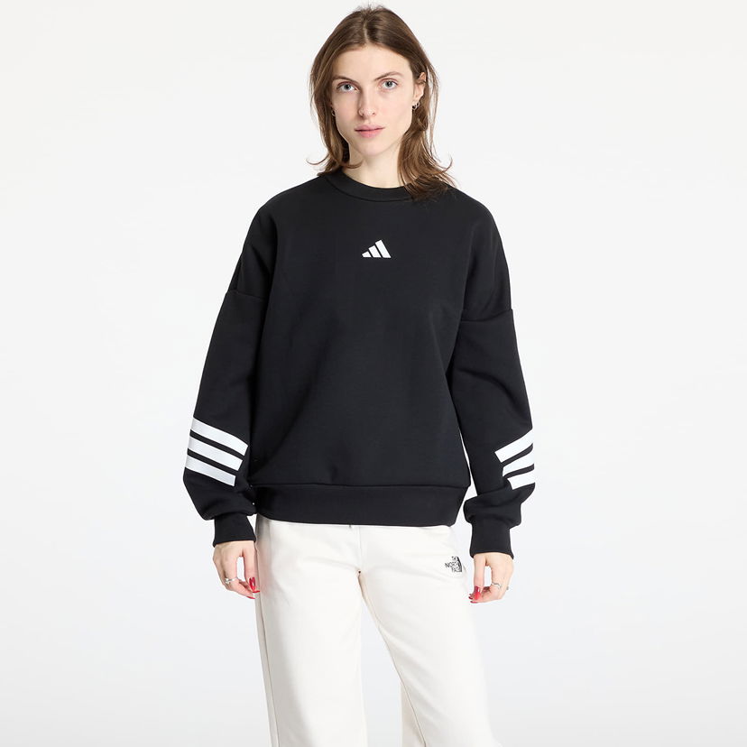 Dukserice adidas Originals Future Icons Three Stripes Sweatshirt Crna | JE0203