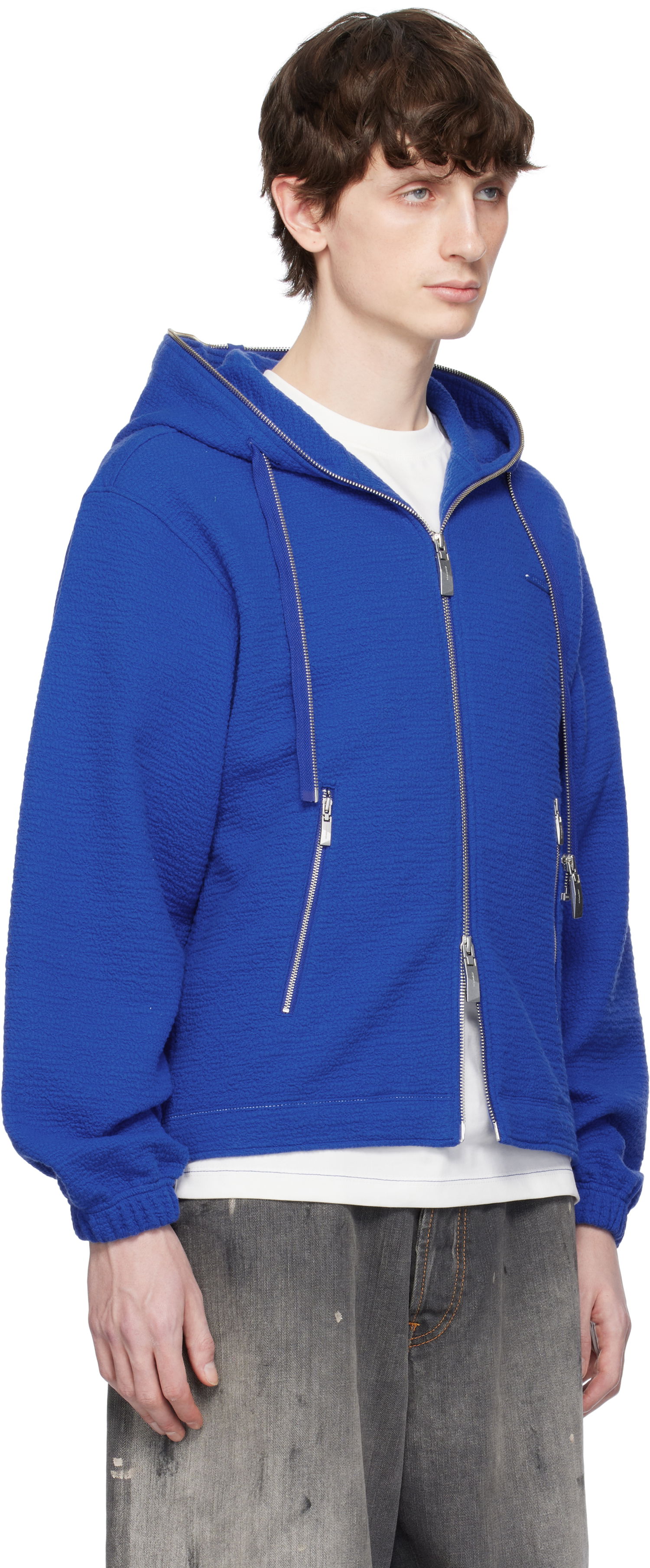 Dukserice ADER ERROR ADER error Realce Product. 31 Zip-Up Hoodie Plava | BO01SSHD0402BL, 1