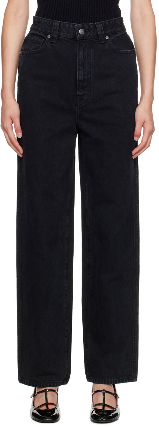 Jeans Khaite Black 'The Martin' Jeans Crna | 1111913091