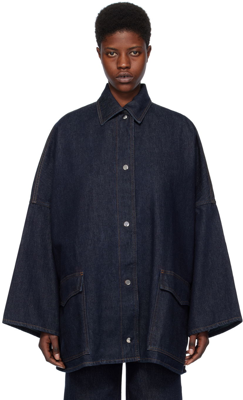 Jakna TOTEME TOTEME Denim  Jacket Plava | 241-WRO1050-FB0045