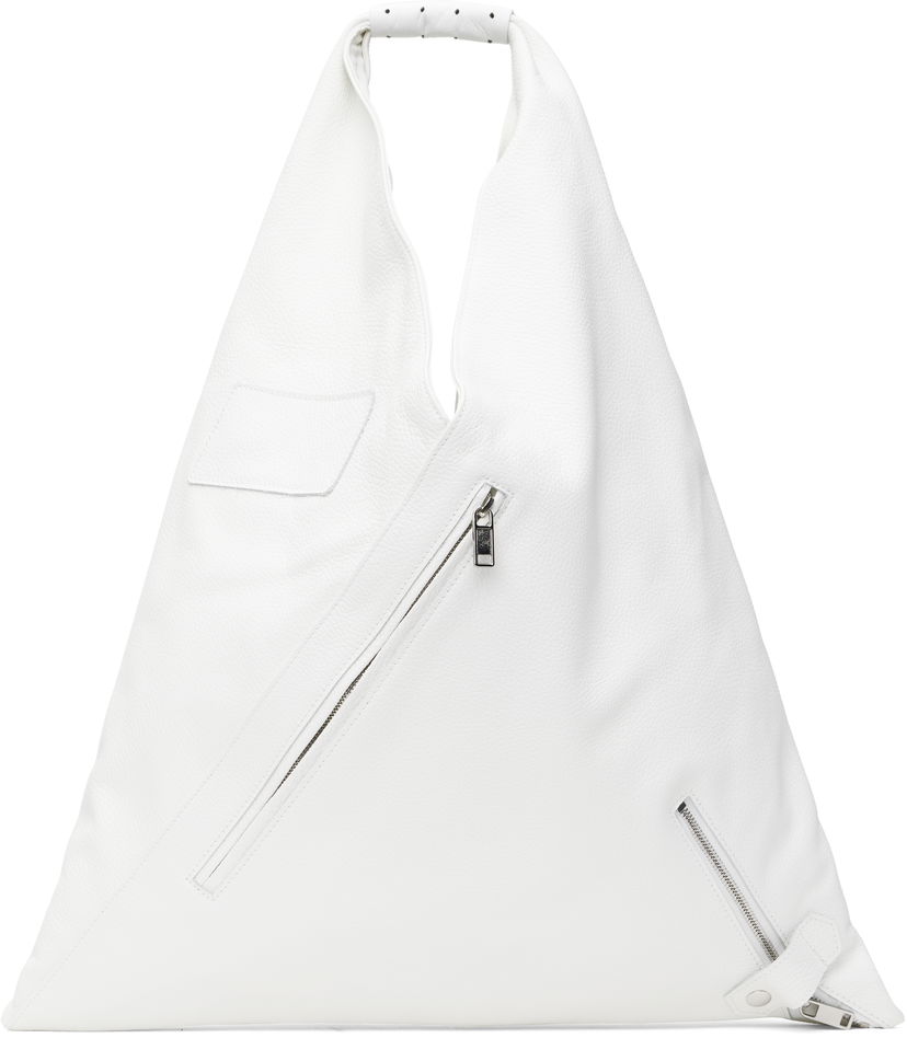 Ručna torbica Maison Margiela MM6 Maison Margiela Classic Medium Triangle Tote Bag Bijela | S54WD0039 P8429