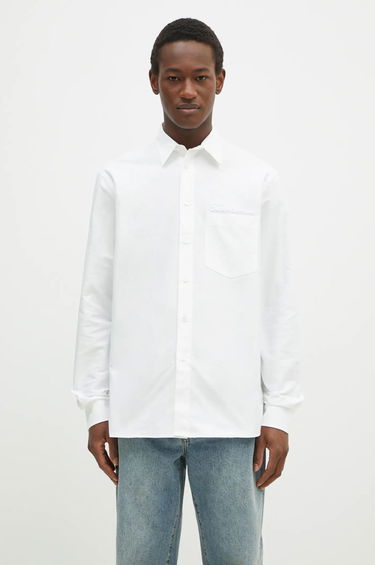 Košulja JW Anderson JW Anderson Classic Fit Logo Pocket Shirt, Relaxed, Classic Collar Bijela | SH0328.PG1140.001, 0