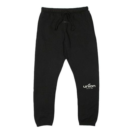 Trenirka Fear of God Fear of God Essentials x Union LA Vintage Sweatpants Crna | FOG-FW21-090