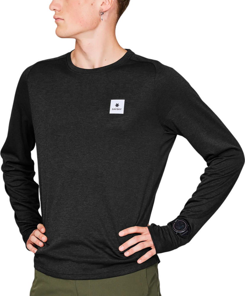 Majica kratkih rukava Saysky Saysky Flow Long Sleeve T-Shirt Crna | mmrls60c9001