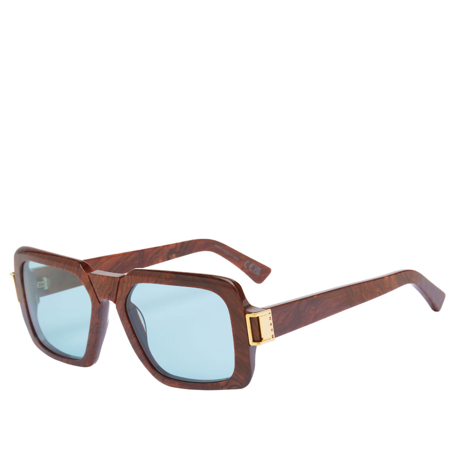 Sunčane naočale RETROSUPERFUTURE Retrosuperfuture x Marni Zamalek Radica Square Frame Sunglasses Smeđa | 8059026116723, 0
