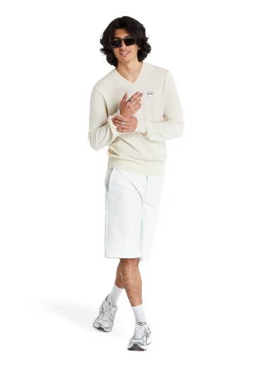 Džemper Comme des Garçons PLAY White Heart Pullover Bež | P1N064