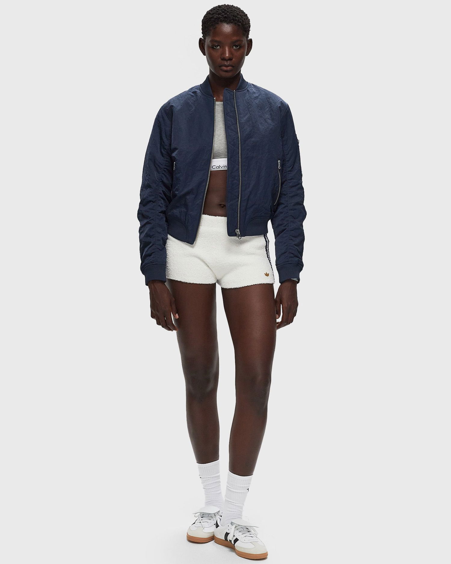 Bomber jakna Samsoe Samsoe Samsoe Samsoe Mae Bomber Jacket Tamnoplava | F23100184-OUTER_SPACE, 1