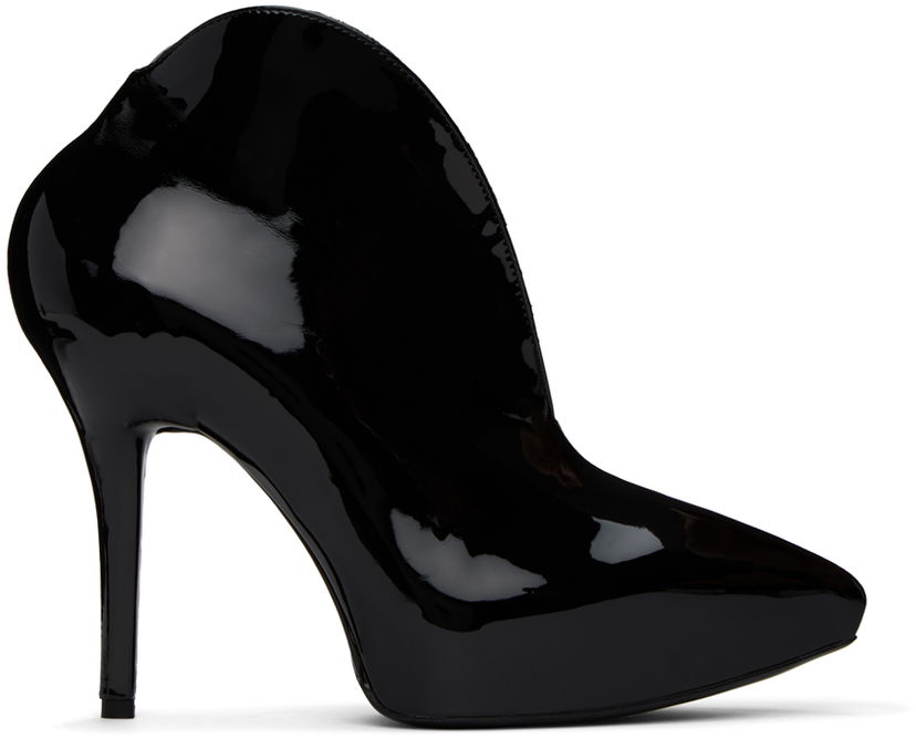 Njega cipela Alaïa ALAÏA Slick Ankle Boots Crna | AA3E060TK024