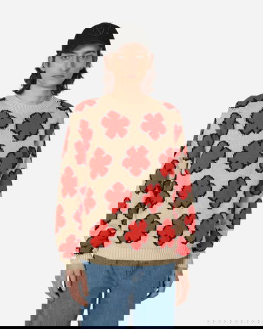 Džemper KENZO All-Over Boke Flower Jumper Bež | FD55PU3563CI 03, 0