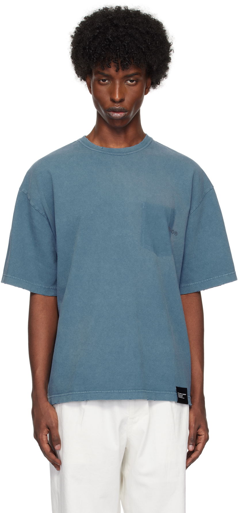 Majica kratkih rukava Neighborhood SS T-shirt Plava | 242FPNH-CSM06