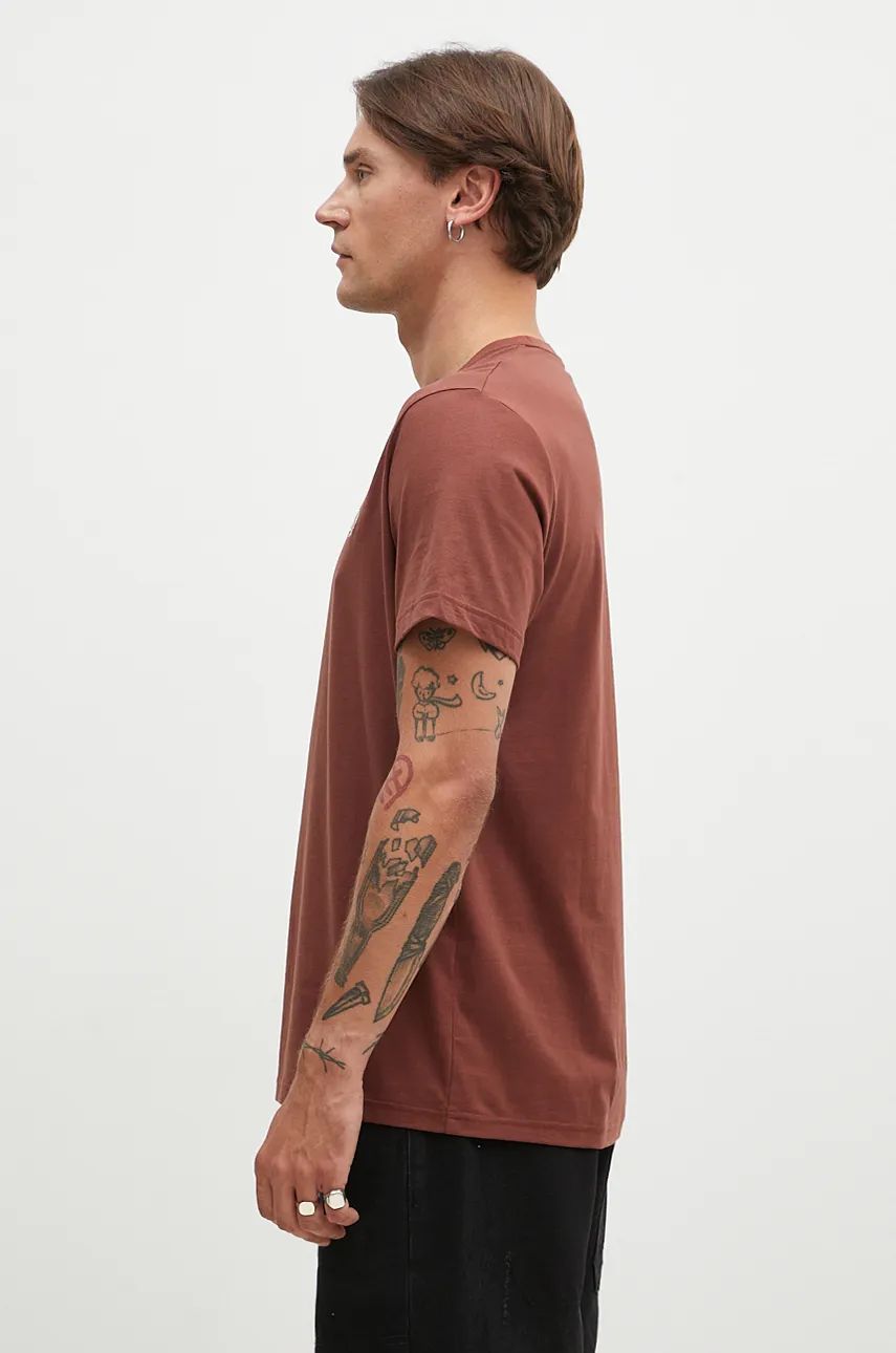 Majica kratkih rukava Fred Perry Crew Neck T-Shirt With Print Smeđa | M1600.W52, 1