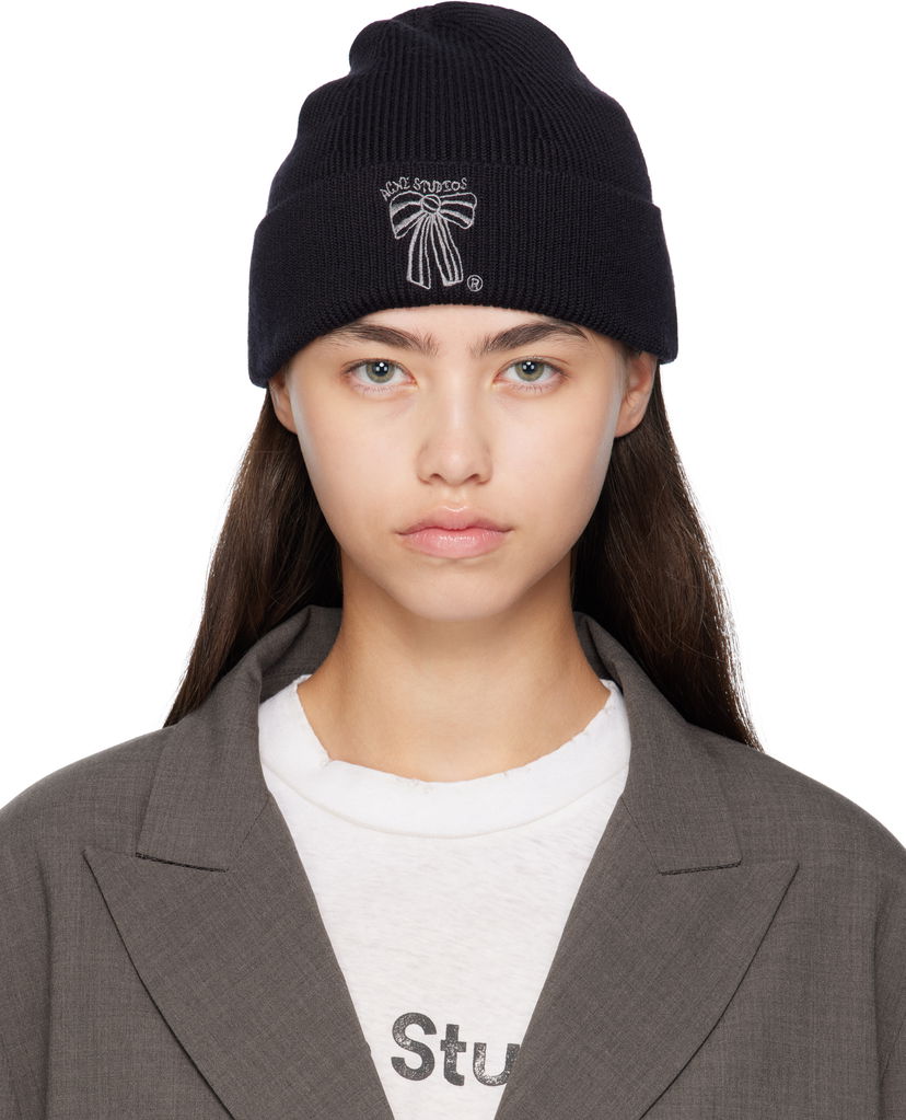 Kapica Acne Studios Acne Studios Merino Wool Beanie Crna | C40423-