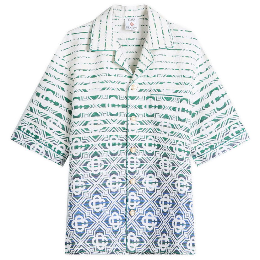 Košulja Casablanca Casablanca Towelling Vacation Shirt Monogram Gradient, Size Large Višebojno | MPS25-SH-143-01
