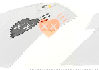 Majica kratkih rukava KAWS KAWS x Human Made Heart T-Shirt Bijela | XX22TE008, 0
