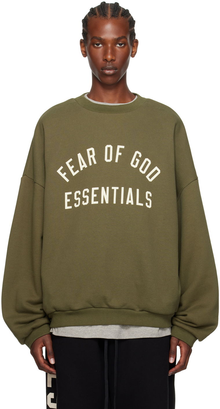 Dukserice Fear of God Designer Crewneck Sweatshirt Zelena | 192BT246265F
