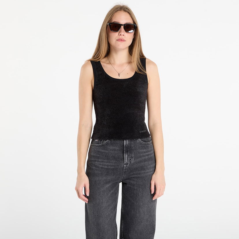 Majica bez rukava Jordan Air Jordan Women's Fuzzy Tank Top Crna | HQ9171-010
