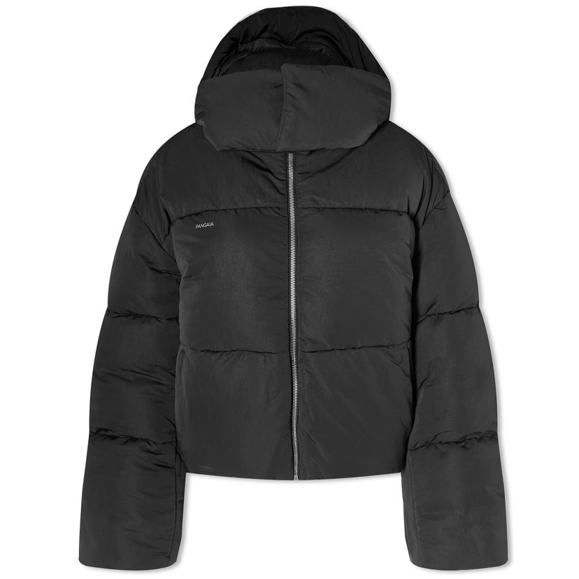 Pernata jakna PANGAIA Pangaia FLWRDWN Recycled Nylon Cropped Puffer Jacket Crna | 100011689868