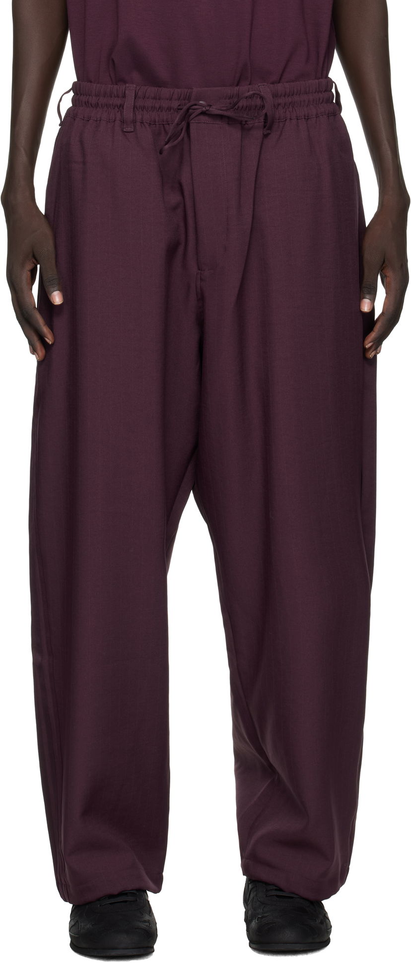 Trenirka Y-3 Y-3 Sport Uniform Track Pants Tamnocrvena | KA9531