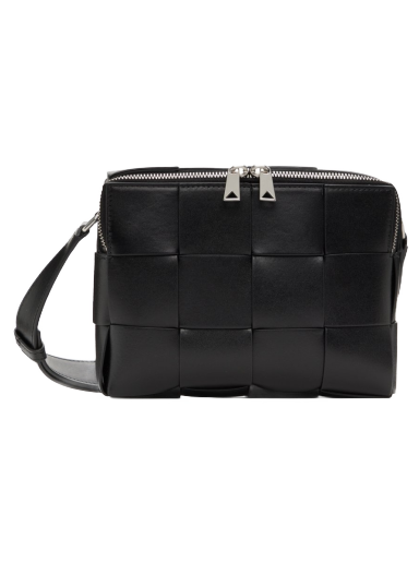 Torba za rame Bottega Veneta Cassette Camera Bag Crna | 730027 VB1K0