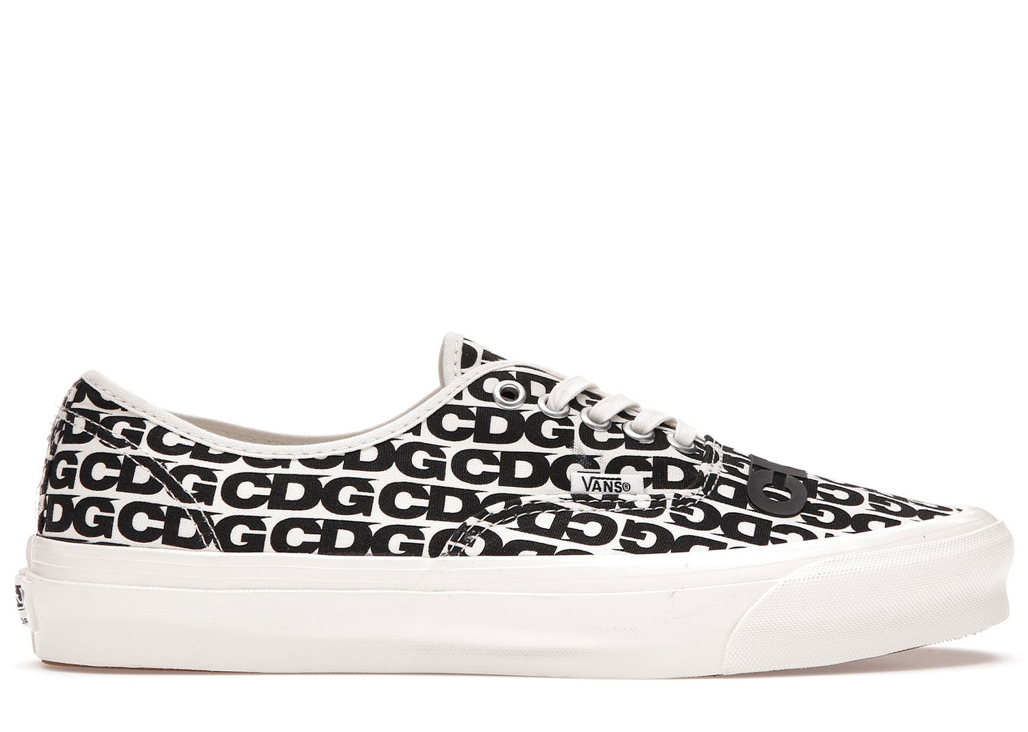 Tenisice i cipele Vans Authentic Comme des Garcons Black Heel Tab (Curved Rubber) Crna | VN0A4BV9SHM, 0