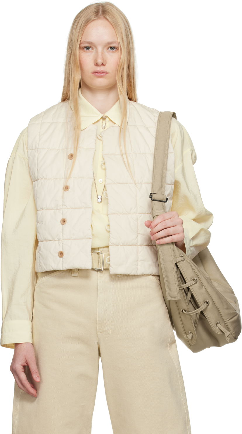 Prsluk LEMAIRE Lemaire Wadded Vest Bež | OW1032 LF1207