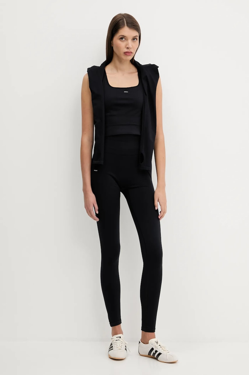 Tajice PANGAIA Pangaia Plant-Stretch Compressive Leggings Crna | 10002427, 1