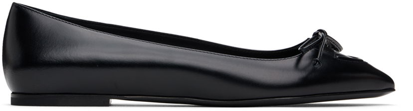 Haljina Alaïa ALAÏA Lace-Up Ballerina Flats Crna | AA3A034CK257