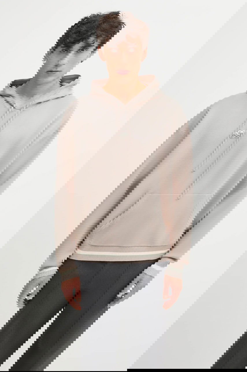 Dukserice Filling Pieces Knit Hoodie with Applique Bež | 422532500265, 0