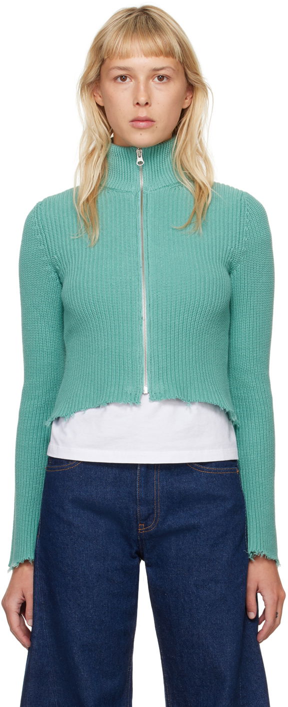 Džemper Maison Margiela MM6 Camionneur Sweater Zelena | S52AM0284 S18449