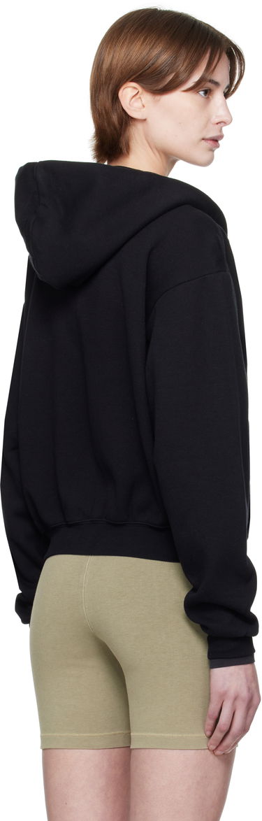 Dukserice SKIMS SKIMS Cotton Fleece Classic Zip Hoodie Crna | ZU-ZUP-8366W, 2