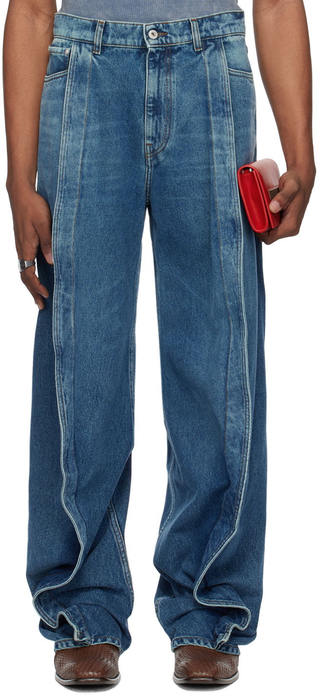 Jeans Y/PROJECT Blue Banana Jeans Plava | 207PA004