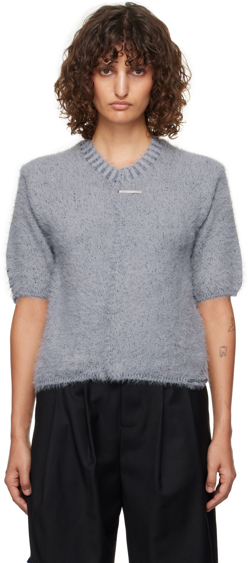 Džemper ADER ERROR Knit Cardigan Siva | BN01FWKT0702GR