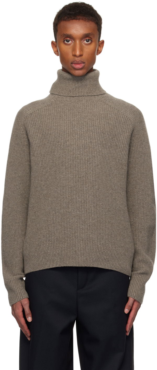 Džemper BOSS Recycled Wool Turtleneck Siva | 50527439