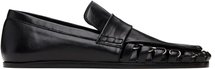 Tenisice i cipele Jil Sander Jil Sander D-Ring Leather Loafers Crna | J15WR0026_P4835