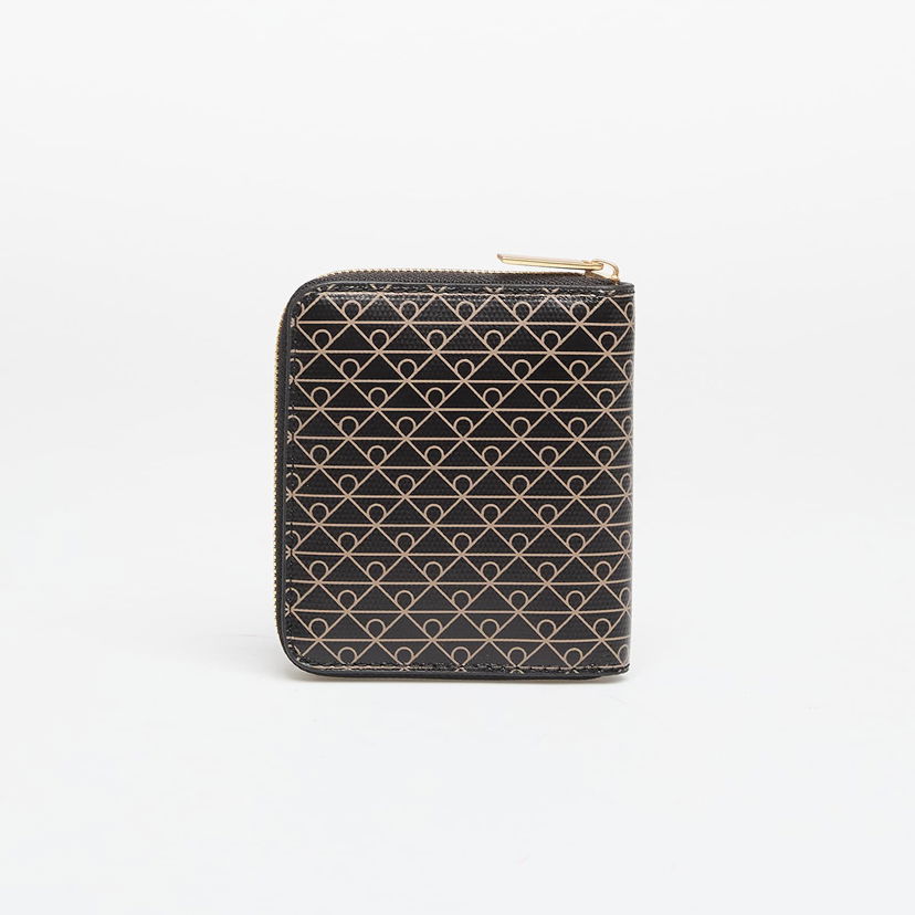 Novčanik CALVIN KLEIN Calvin Klein Emblem Aop Square Zip Around Wallet Crna | LV04F1089G 2XA