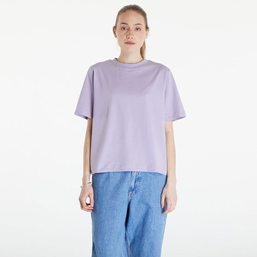 Majica kratkih rukava Queens Essential T-Shirt With Tonal Print Purple Ljubičasta | QNS_004