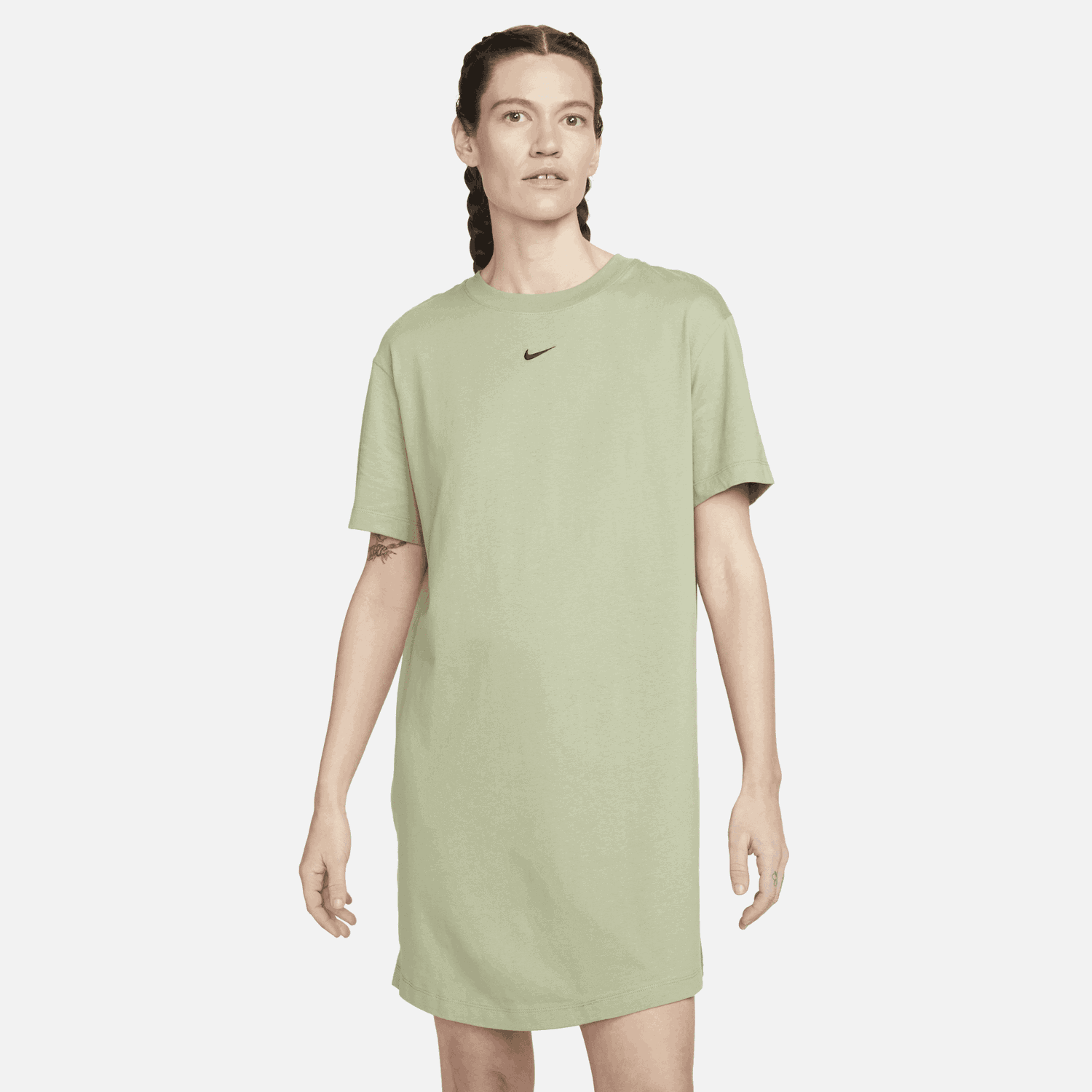 Haljina Nike Sportswear Essential T-Shirt Dress Zelena | DV7882-386, 0