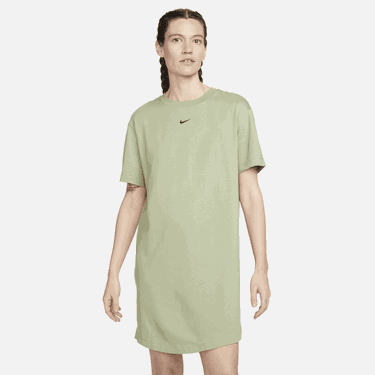 Haljina Nike Sportswear Essential T-Shirt Dress Zelena | DV7882-386, 0