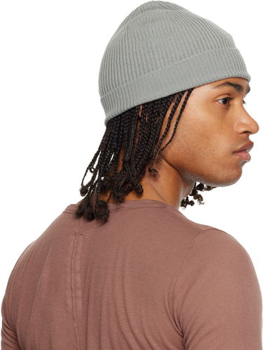 Kapica Rick Owens Rick Owens Concordians Ribbed Beanie Siva | RU02E1495 RIBM, 2
