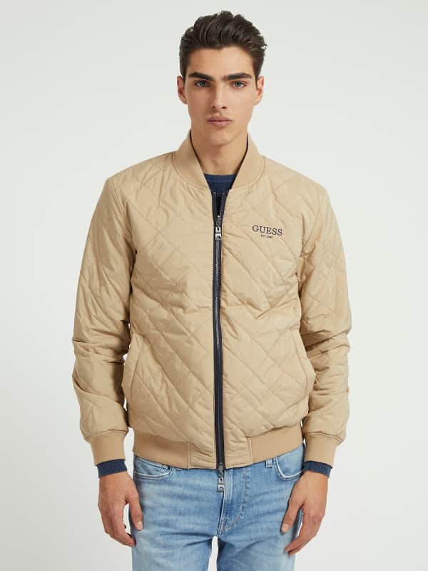 Bomber jakna GUESS Reversible Bomber Bež | M3YL16WFHJ0, 0