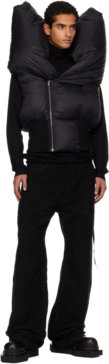 Prsluk Rick Owens Concordians Anubis Padded High-Collar Vest Crna | DU02E7790 NP, 3