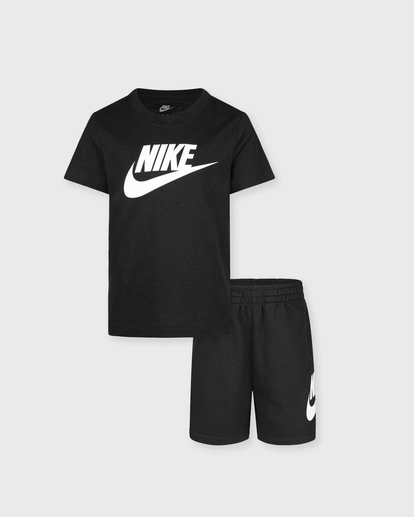 Trenerka Nike Club T-Shirt and Shorts Set Crna | 86L596-023