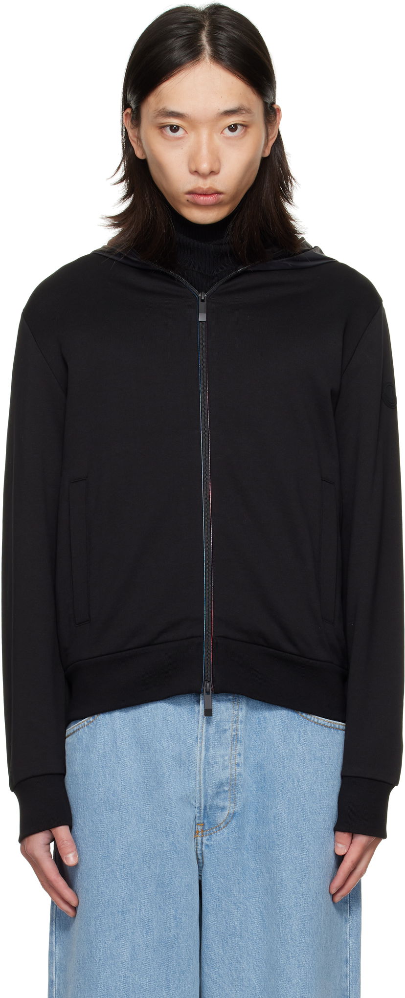 Jakna Moncler Moncler Zip Up Cardigan Jacket Crna | K20918G0001389AZY