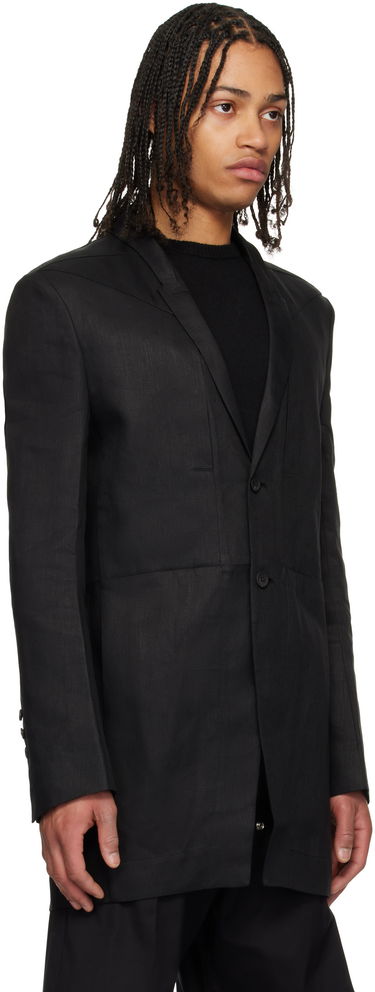 Jakna Rick Owens Rick Owens Hollywood Lido Blazer Crna | RU01E5753 TWL, 1