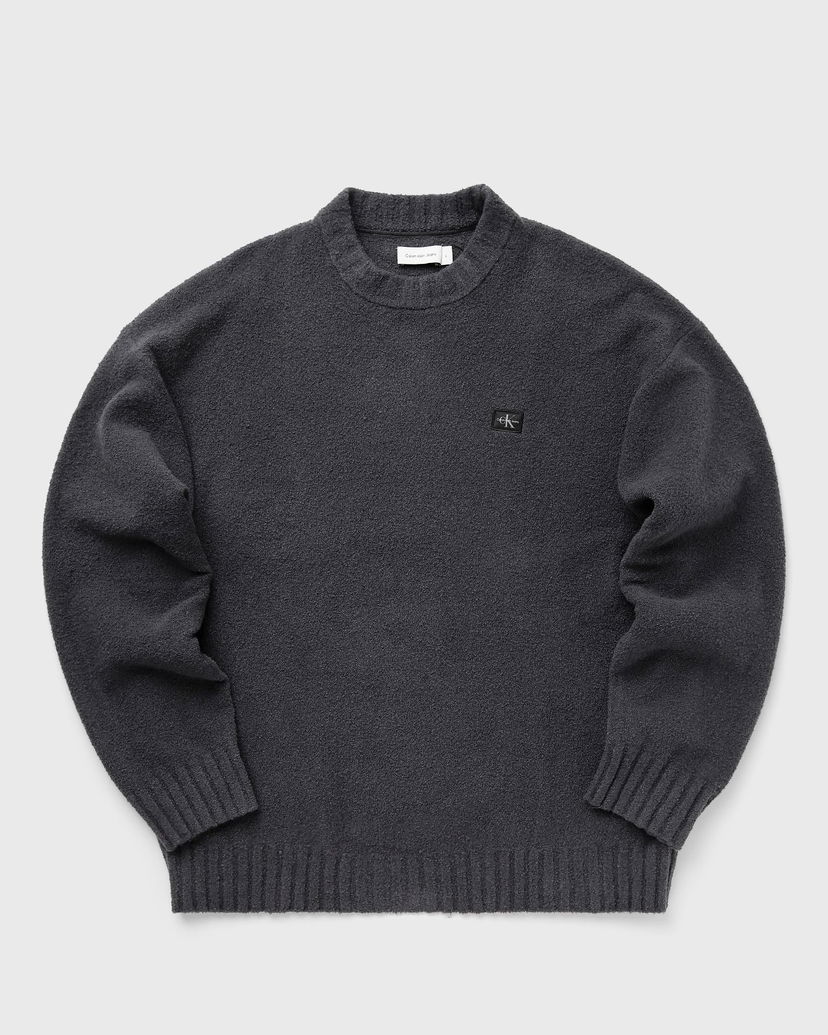Džemper CALVIN KLEIN BOUCLE BOXY SWEATER Crna | J30J326202BAN