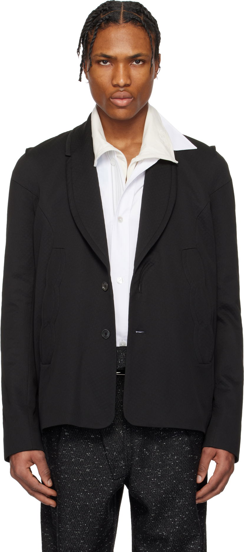 Jakna KIKO KOSTADINOV Kiko Kostadinov Ostro Blazer Crna | KKSS25J01-37