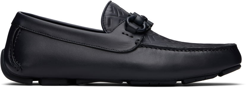 Njega cipela FERRAGAMO Salvatore Ferragamo Gancini Ornament Driver Loafers Tamnoplava | 778804